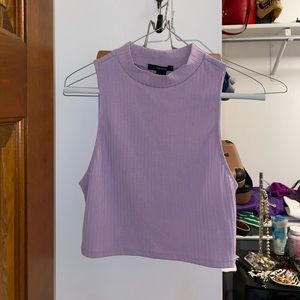 Forever 21 lavender crop top